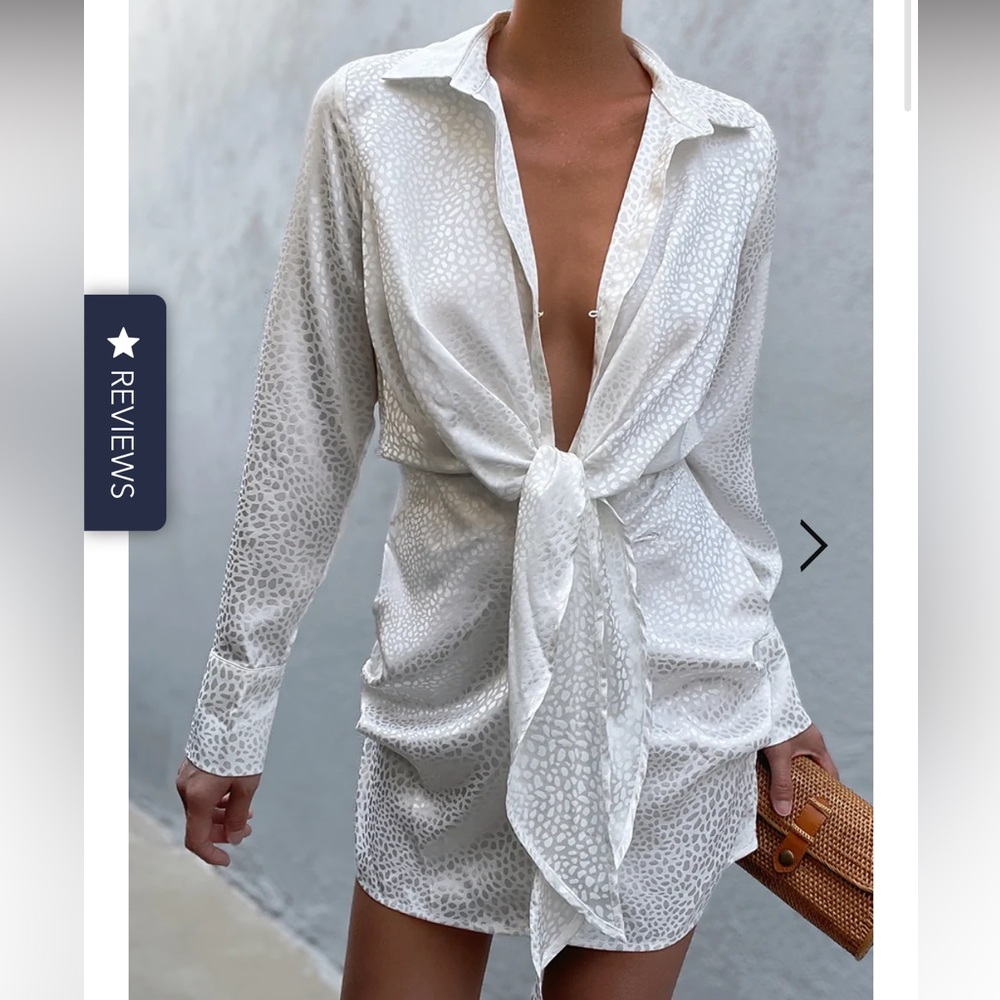 Runaway the Label - Ruby Stone Dress White
